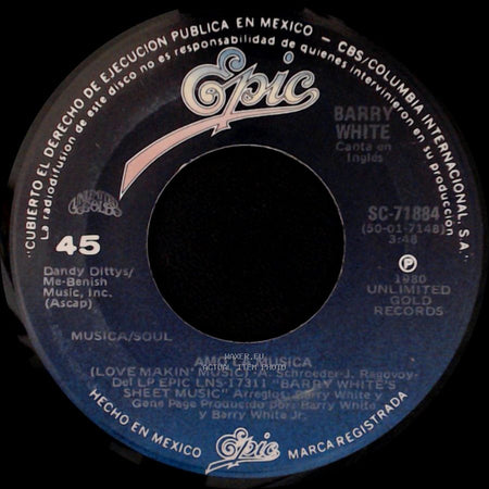 Barry White - Amo La Musica (Love Makin' Music) / Amo La Musica side A