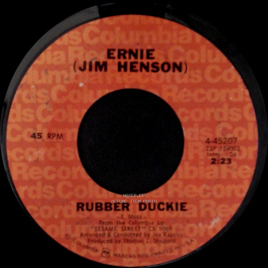 Erni (Jim Henson) / The Kids - Rubber Duckie / Sesame Street side A