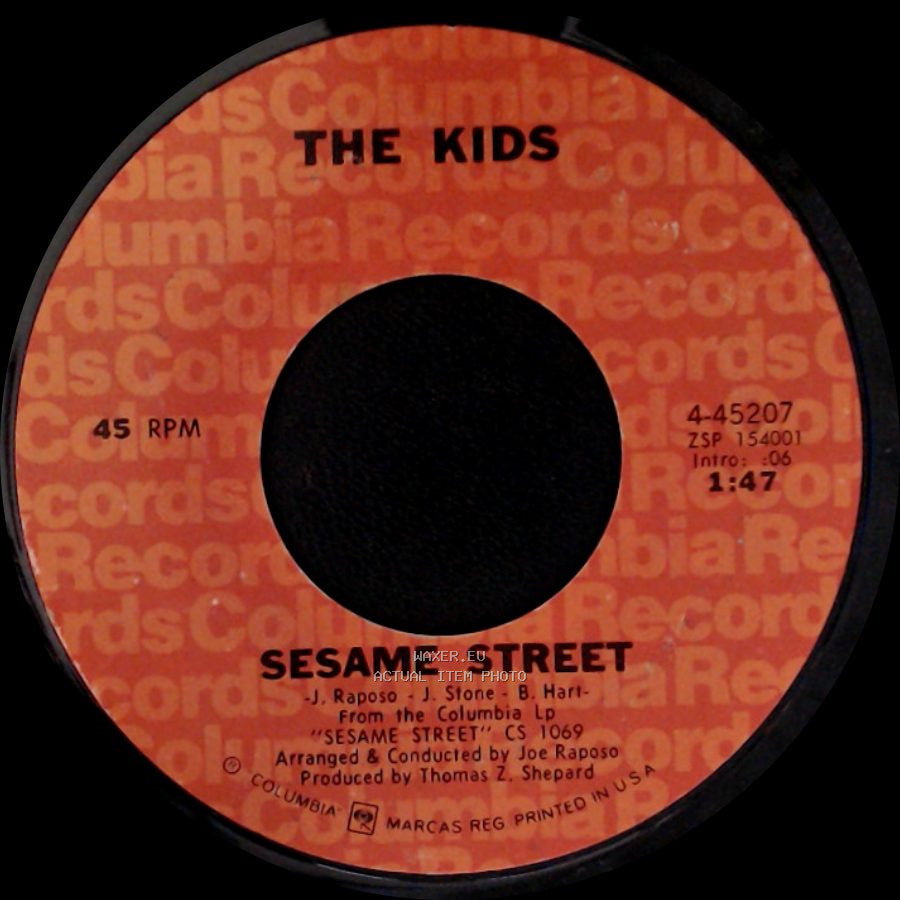 Erni (Jim Henson) / The Kids - Rubber Duckie / Sesame Street side B