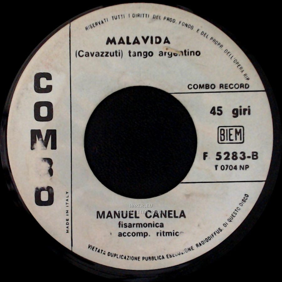 Manuel Canela - Tango Assassino / Malavida (Cavazzuti) Tango Argentino side B