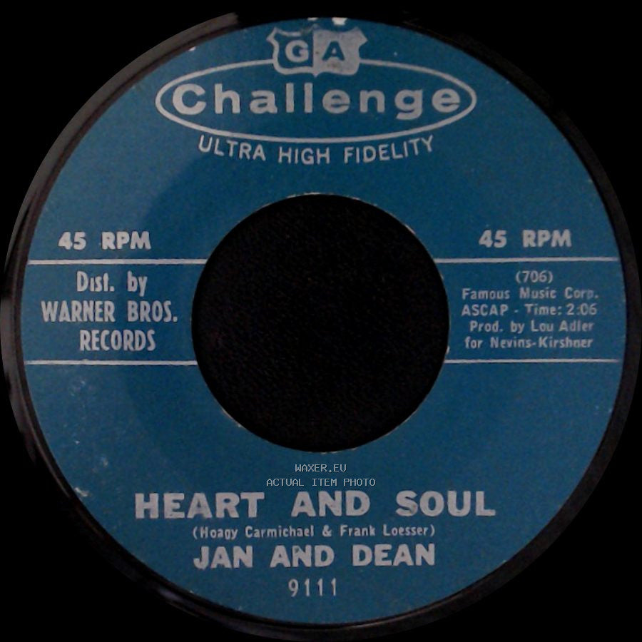 Jan And Dean - Heart And Soul / Midsummer Night's Dream side A