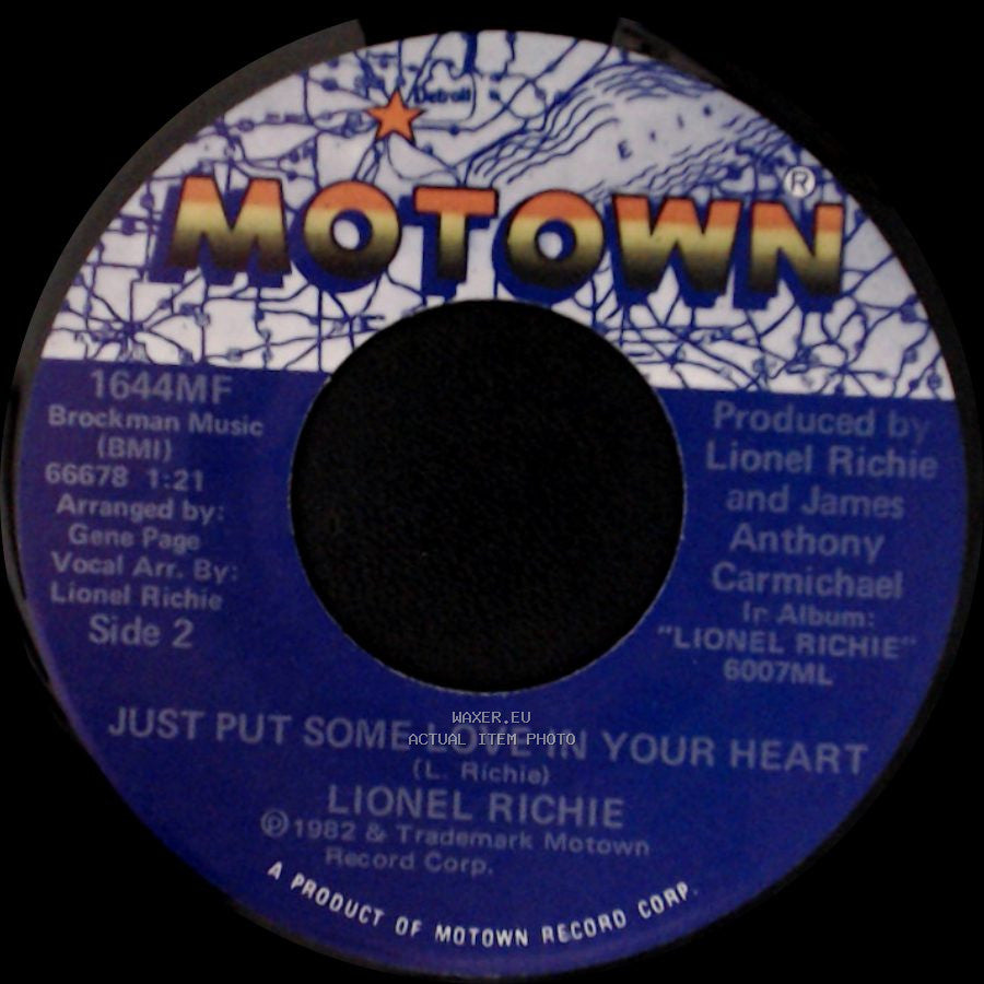 Lionel Richie - Truly / Just Put Some Love In Your Heart side B