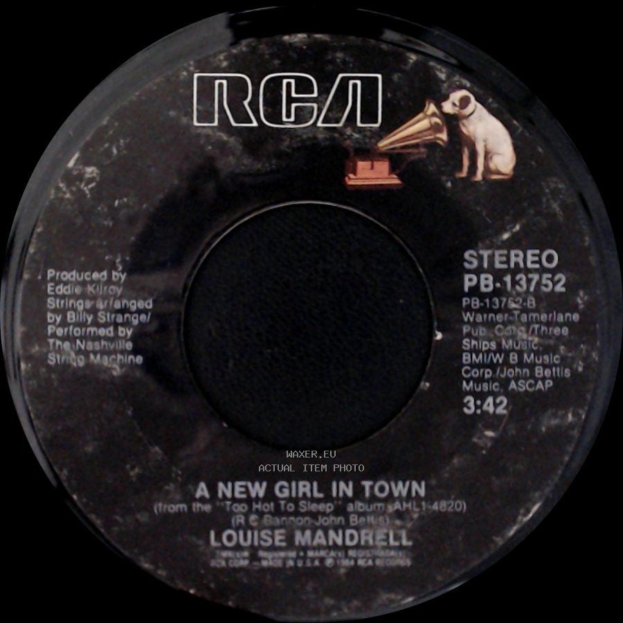 Louise Mandrell - A New Girl In Town / I'm Not Through Loving You Yet side A
