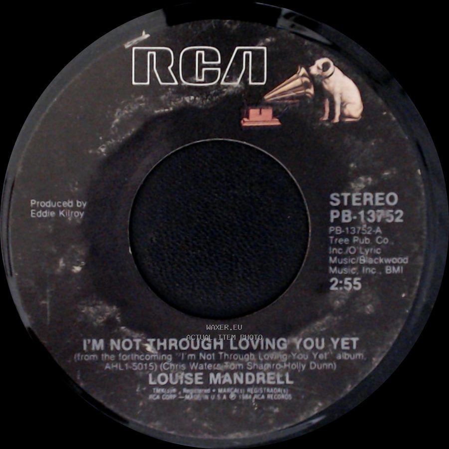 Louise Mandrell - A New Girl In Town / I'm Not Through Loving You Yet side B