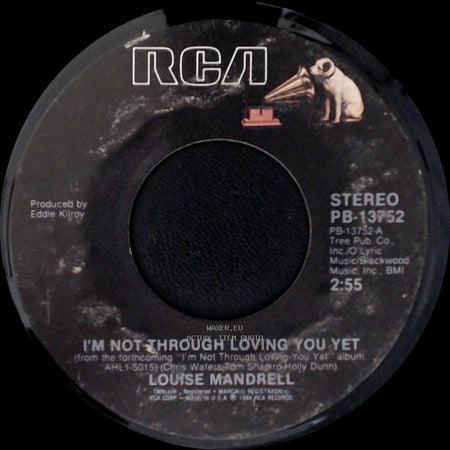 Louise Mandrell - A New Girl In Town / I'm Not Through Loving You Yet side B