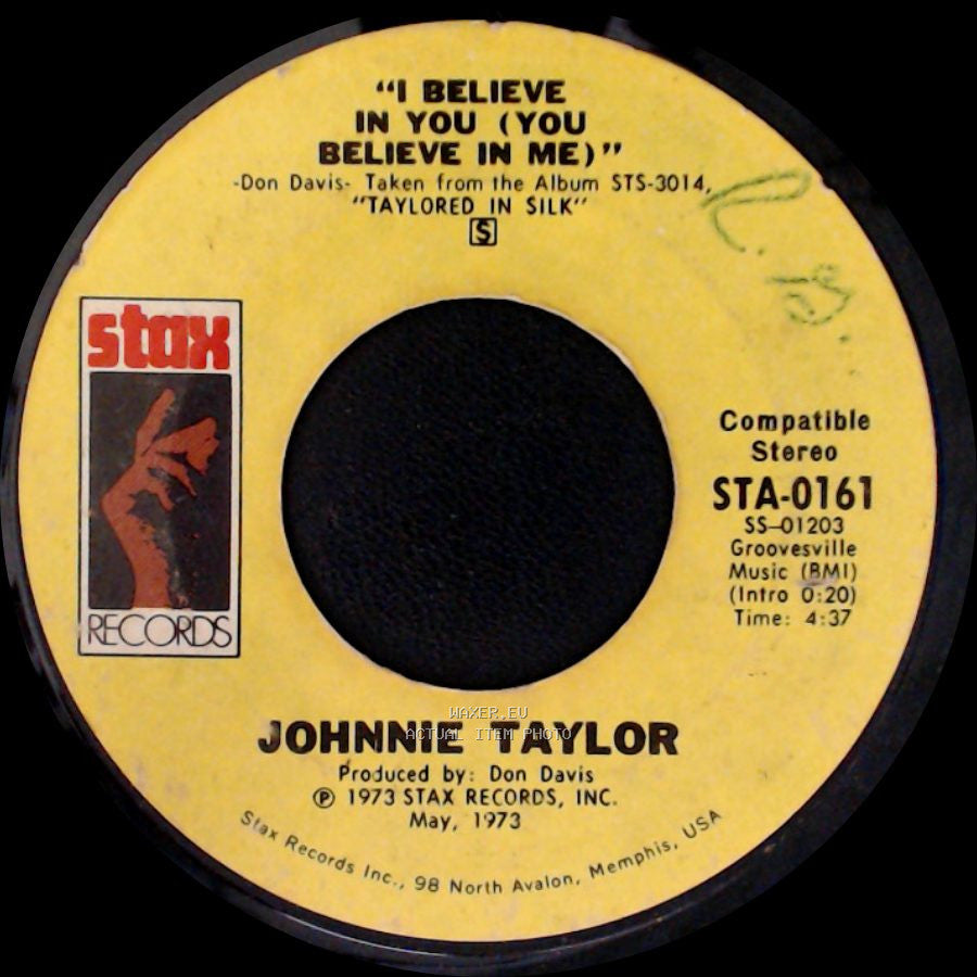 Johnnie Taylor - I Believe In You (You Believe In Me) / Love Depression side B