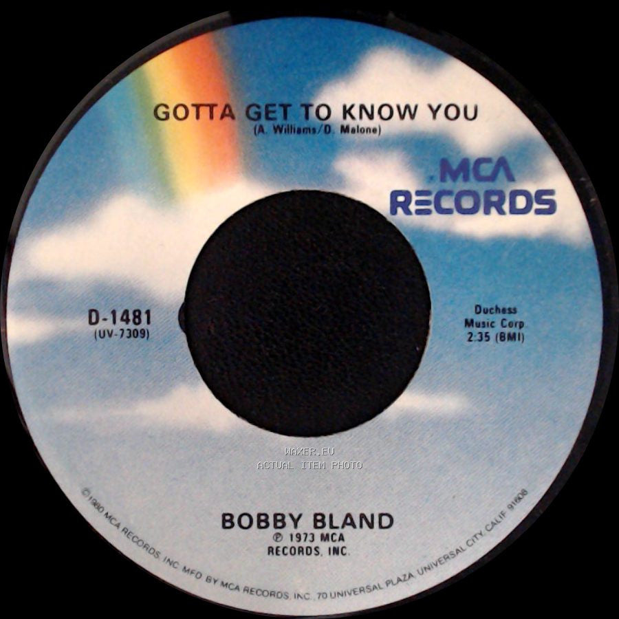 Bobby Bland - Stormy Monday Blues / Gotta Get To Know You side B