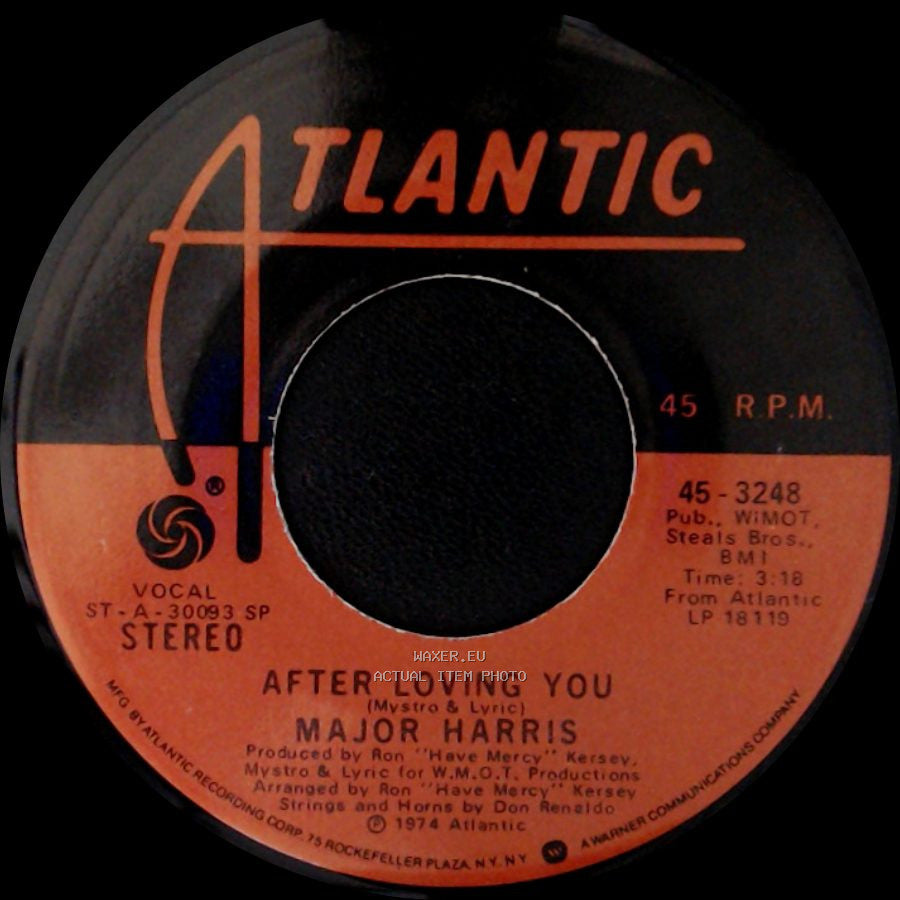 Major Harris - Love Won't Let Me Wait / After Loving You side B