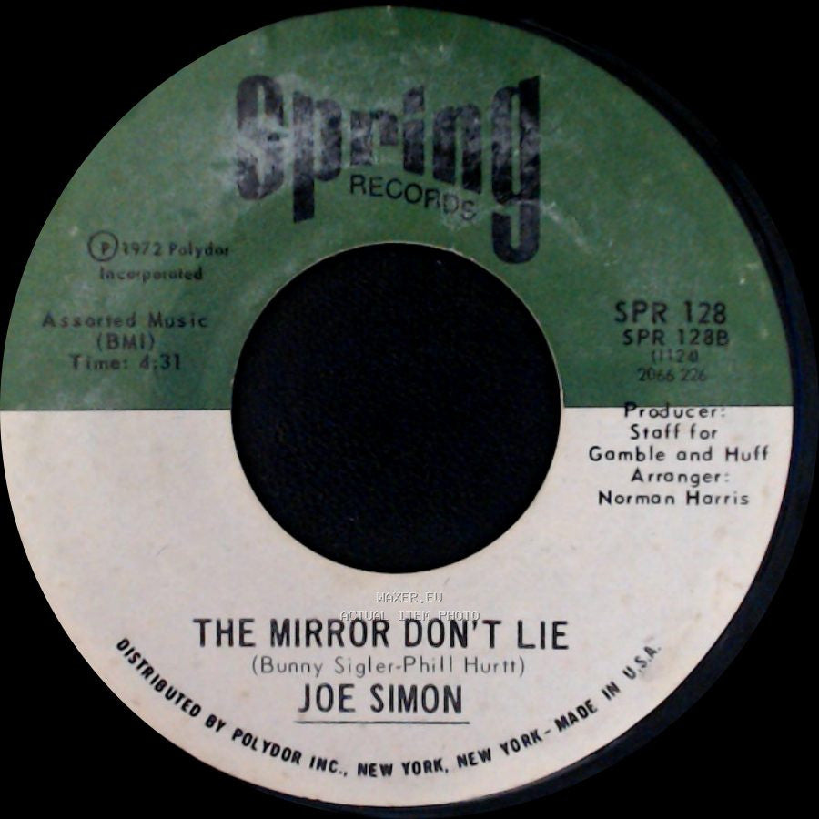 Joe Simon - Power Of Love / The Mirror Don't Lie side B
