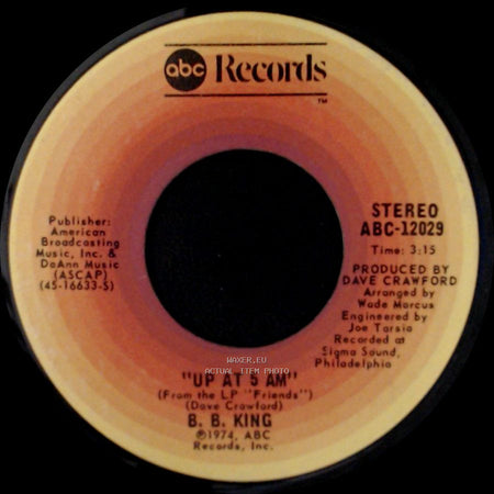 B. B. King - Up At 5 Am / Philadelphia side A