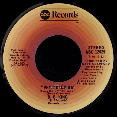 B. B. King - Up At 5 Am / Philadelphia side B