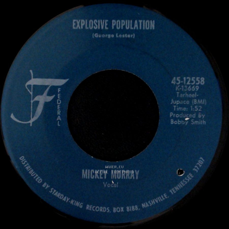 Mickey Murray - Explosive Population / Going Back To Alabama side A