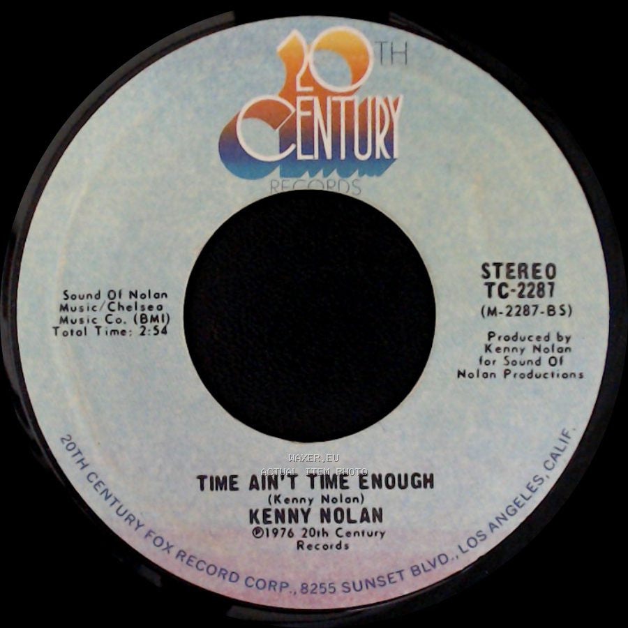 Kenny Nolan - I Like Dreamin' / Time Ain't Time Enough side B