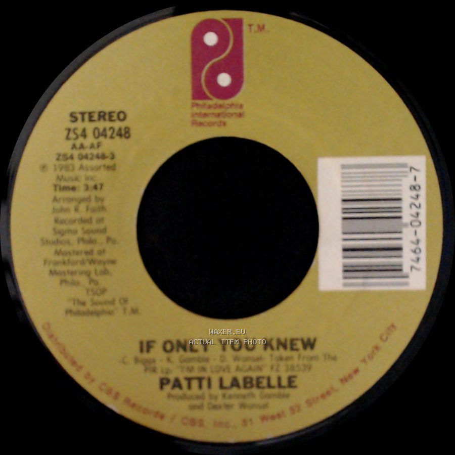 Patti Labelle - If Only You Knew / I'll Never, Never Give Up side A
