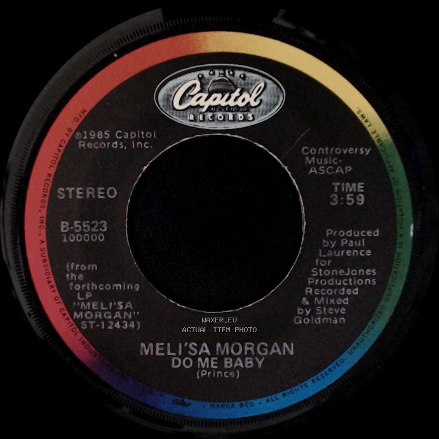 Meli'sa Morgan - Do Me Baby / Do Me Baby side A