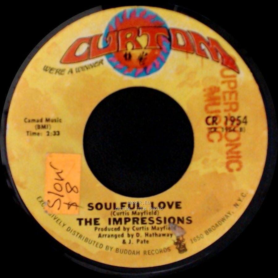 The Impressions - Soulful Love / (Baby) Turn On To Me side A