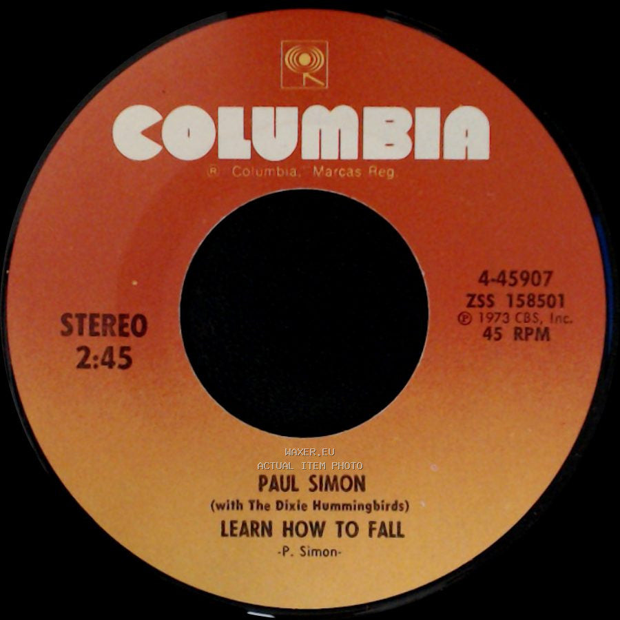 Paul Simon (With The Dixie Hummingbirds) - Learn How To Fall / Loves Me Like A Rock side A