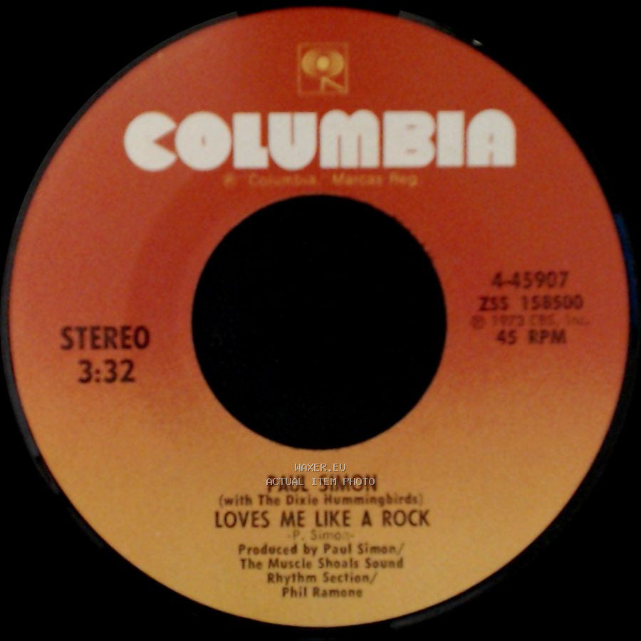 Paul Simon (With The Dixie Hummingbirds) - Learn How To Fall / Loves Me Like A Rock side B