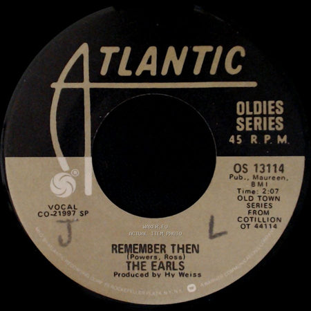 The Earls / Billy Bland - Remember Then / Let The Little Girl Dance side A