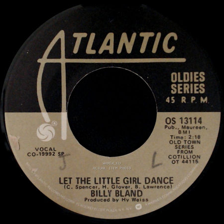 The Earls / Billy Bland - Remember Then / Let The Little Girl Dance side B