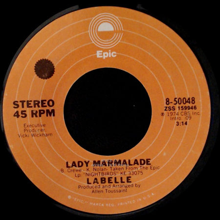 Labelle - Lady Marmalade / Space Children side A