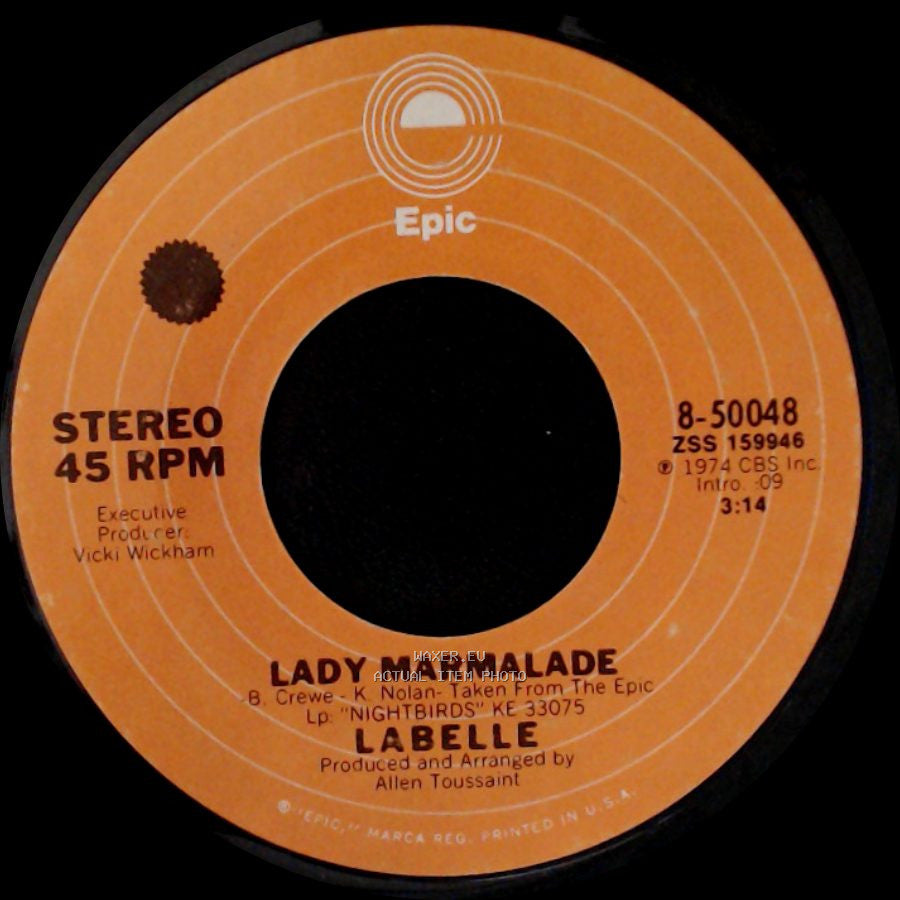Labelle - Lady Marmalade / Space Children side A