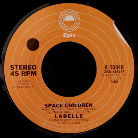 Labelle - Lady Marmalade / Space Children side B