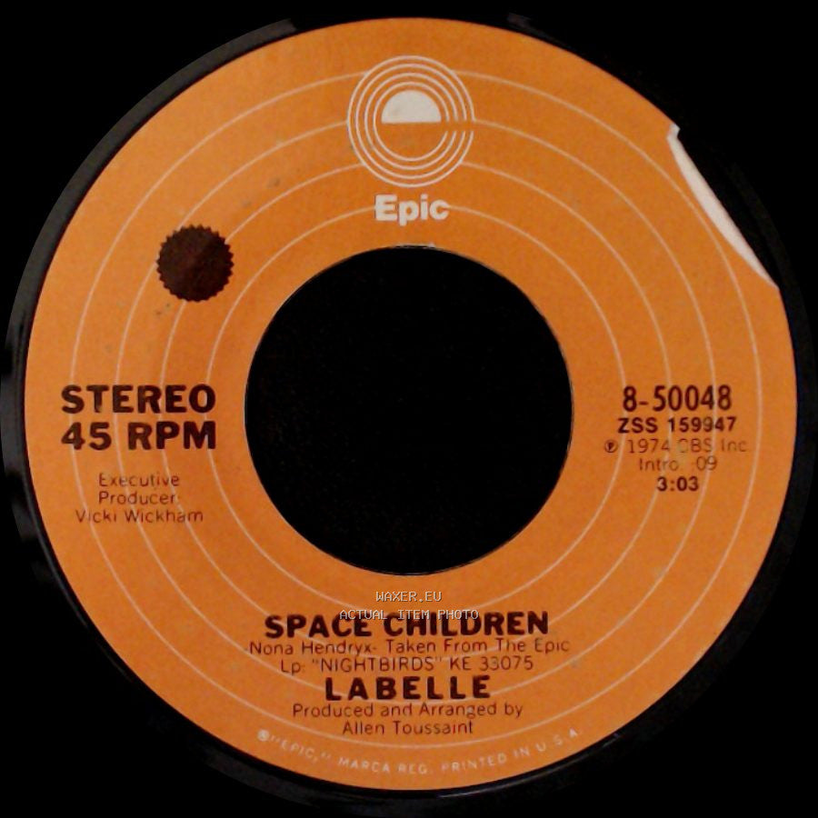 Labelle - Lady Marmalade / Space Children side B