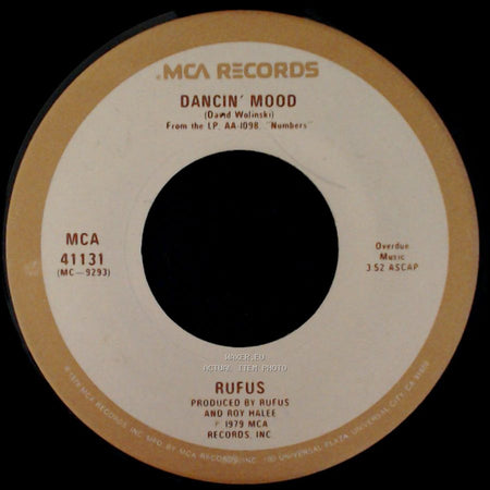 Rufus And Chaka / Rufus - Do You Love What You Feel / Dancin' Mood side B