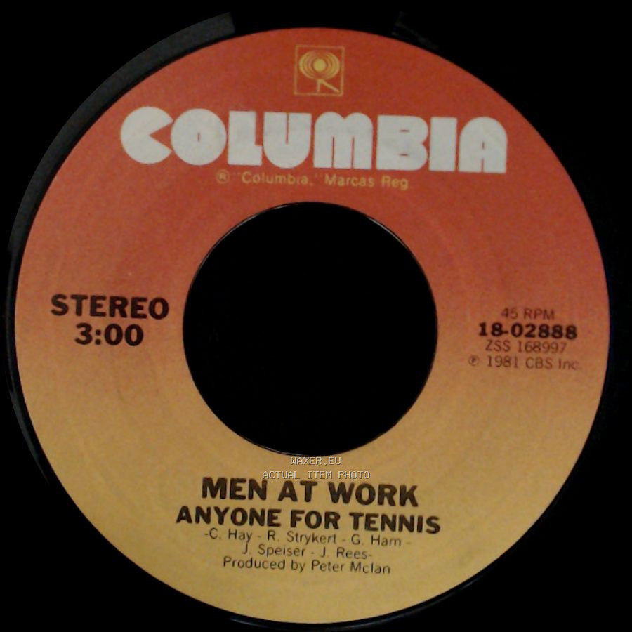 Men At Work - Who Can It Be Now? / Anyone For Tennis side B