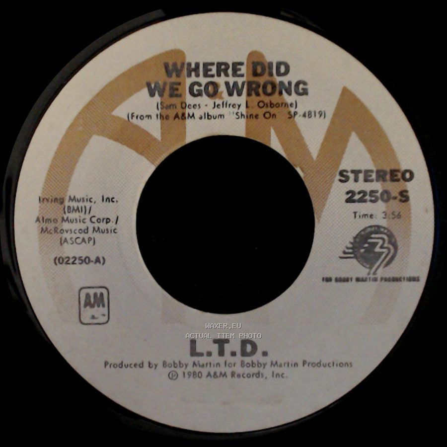 L.T.D. - Stand Up L.T.D. / Where Did We Go Wrong side B