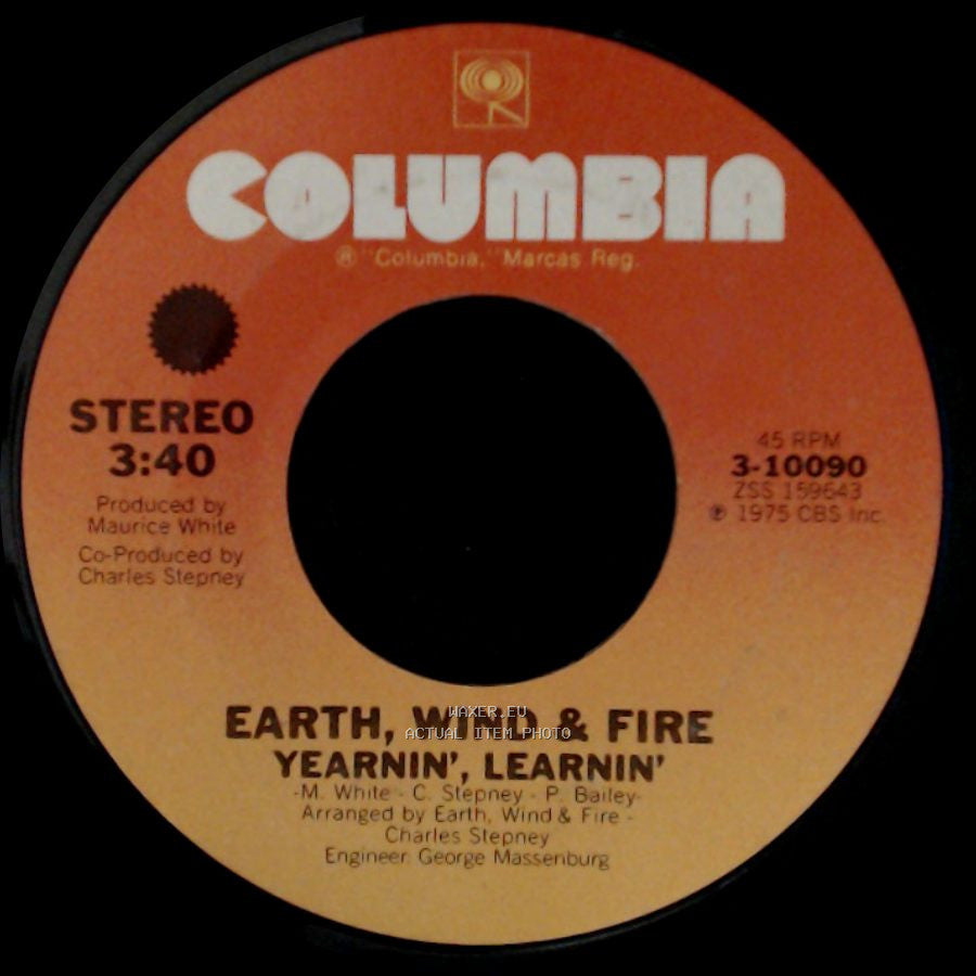 Earth, Wind & Fire - Yearnin', Learnin' / Shining Star side A