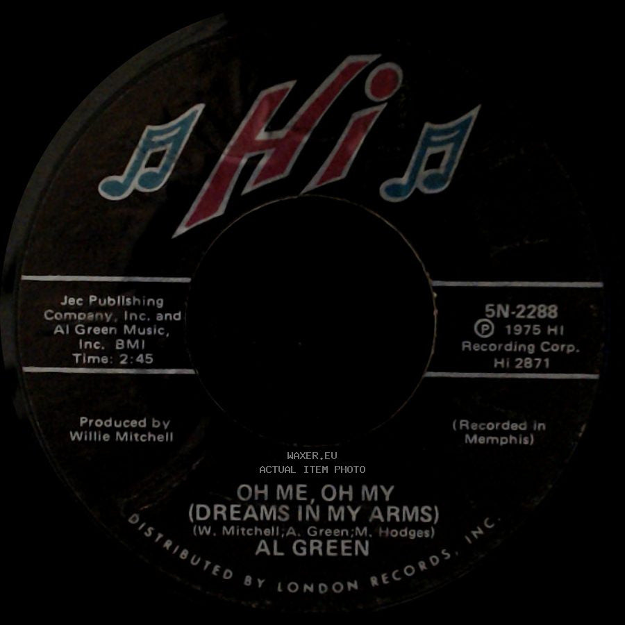 Al Green - Strong As Death (Sweet As Love) / Oh Me, Oh My (Dreams In My Arms) side B