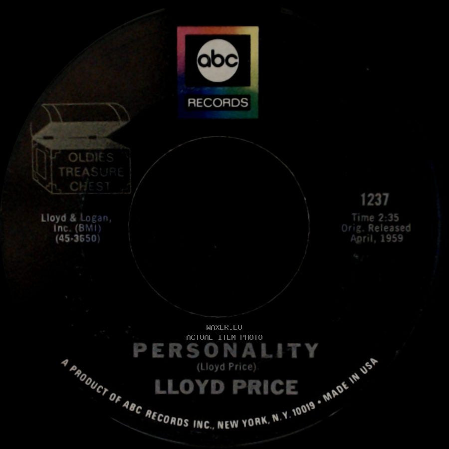 Lloyd Price - Stagger Lee / Personality side B