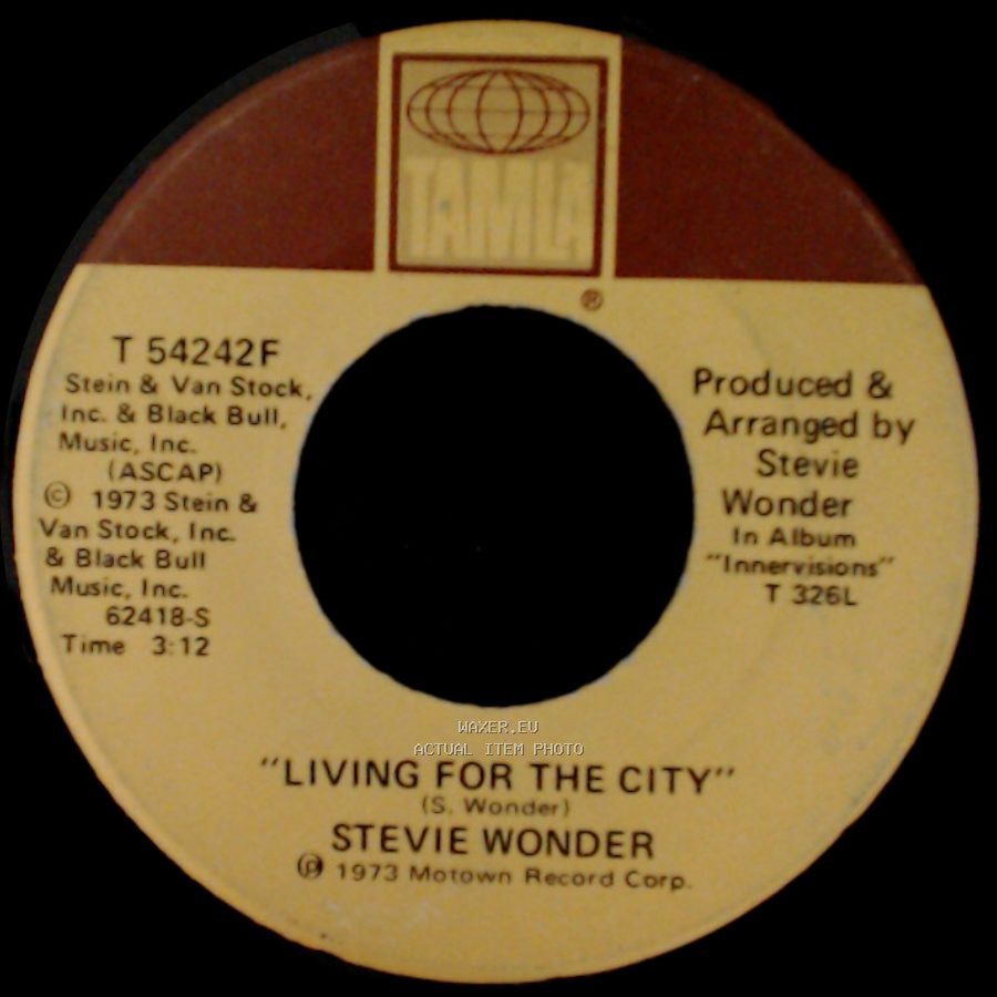 Stevie Wonder - Living For The City / Visions side A