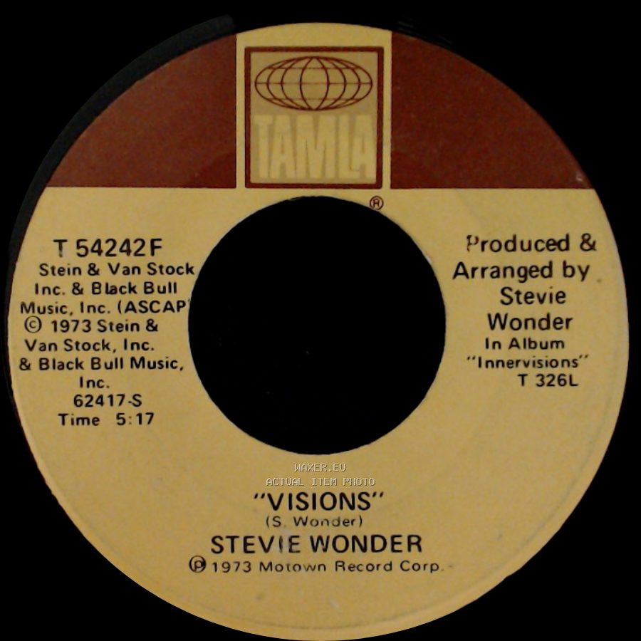 Stevie Wonder - Living For The City / Visions side B