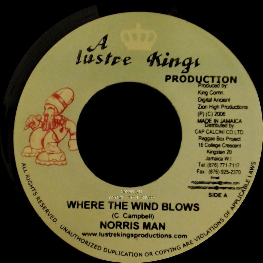 Norris Man / Arkangel - Where The Wind Blows / Better Must Come side A