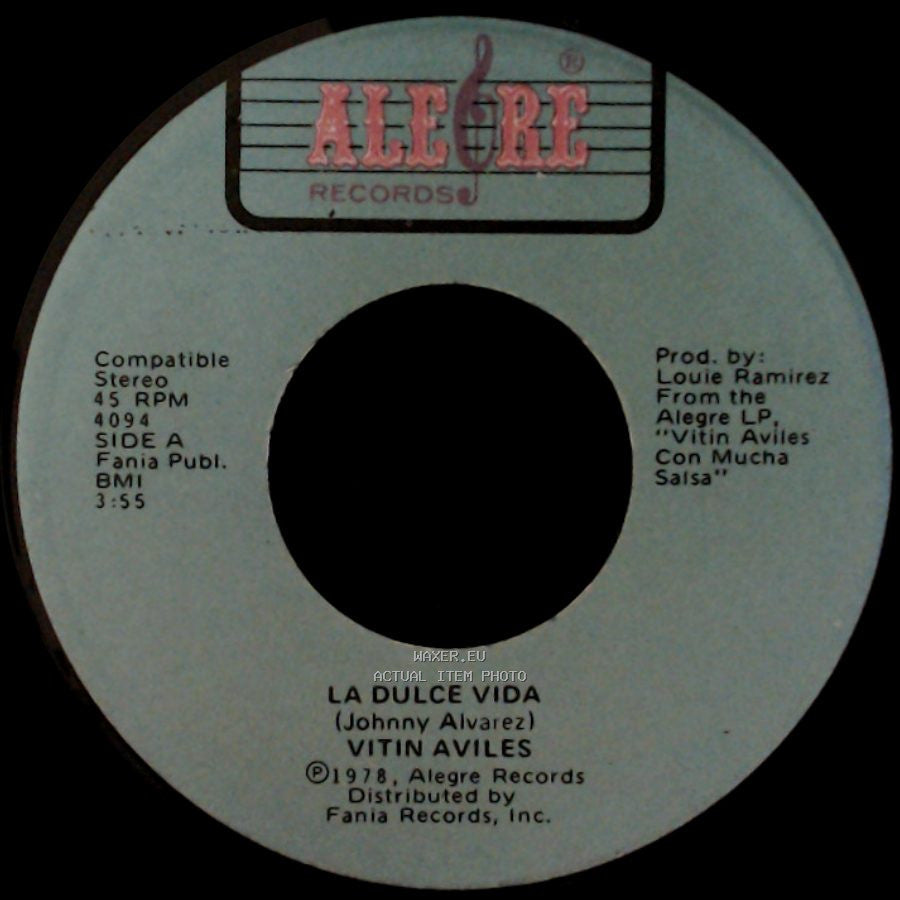 Vitin Aviles - La Dulce Vida / Sufre side A