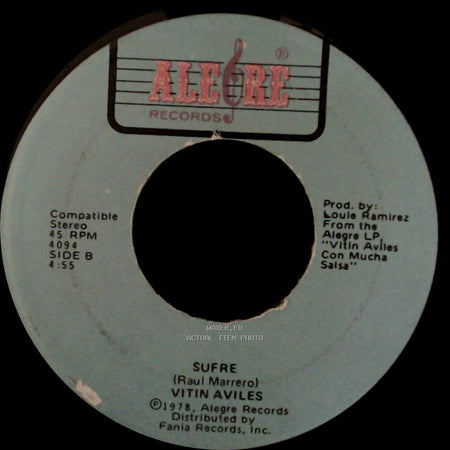 Vitin Aviles - La Dulce Vida / Sufre side B