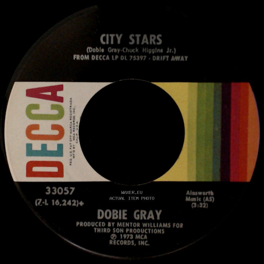 Dobie Gray - Drift Away / City Stars side B