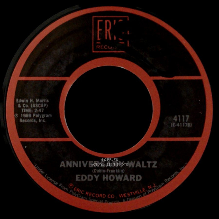 Eddy Howard - Anniversary Waltz / Happy Birthday side A