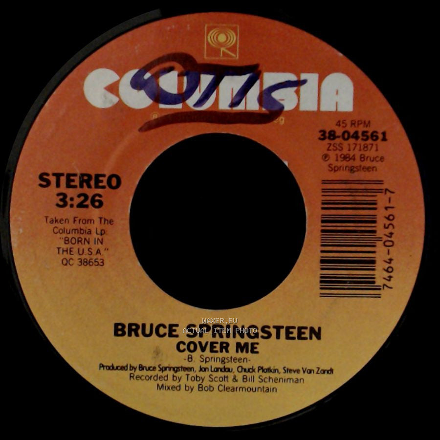 Bruce Springsteen - Cover Me / Jersey Girl side A