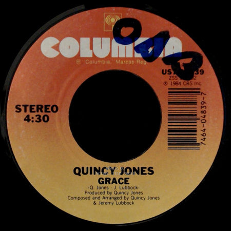 Usa For Africa / Quincy Jones - We Are The World / Grace side B