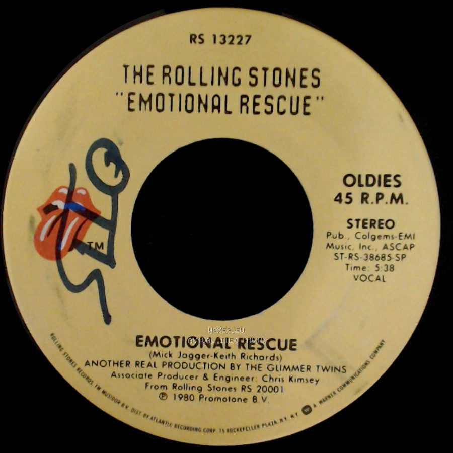 The Rolling Stones - Emotional Rescue / Down In The Hole side A