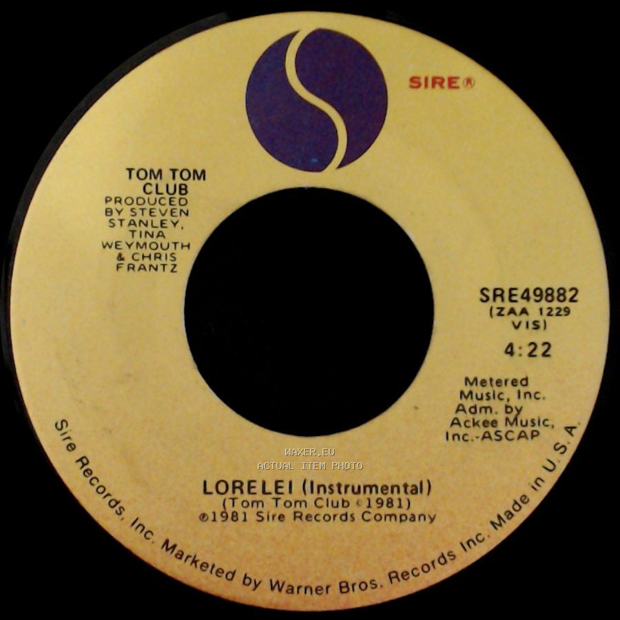 Tom Tom Club - Lorelei (Instrumental) / Genius Of Love side A