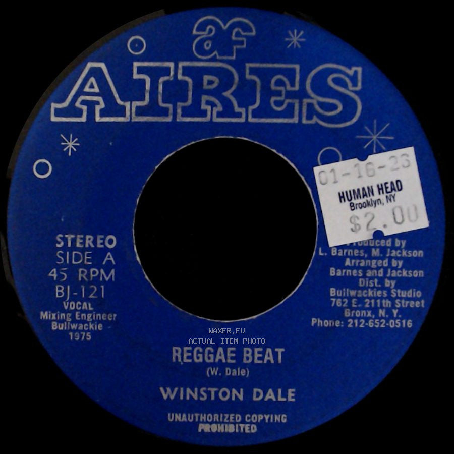 Winston Dale / Bullwackies All Stars - Reggae Beat / Version Stepping Stones side A