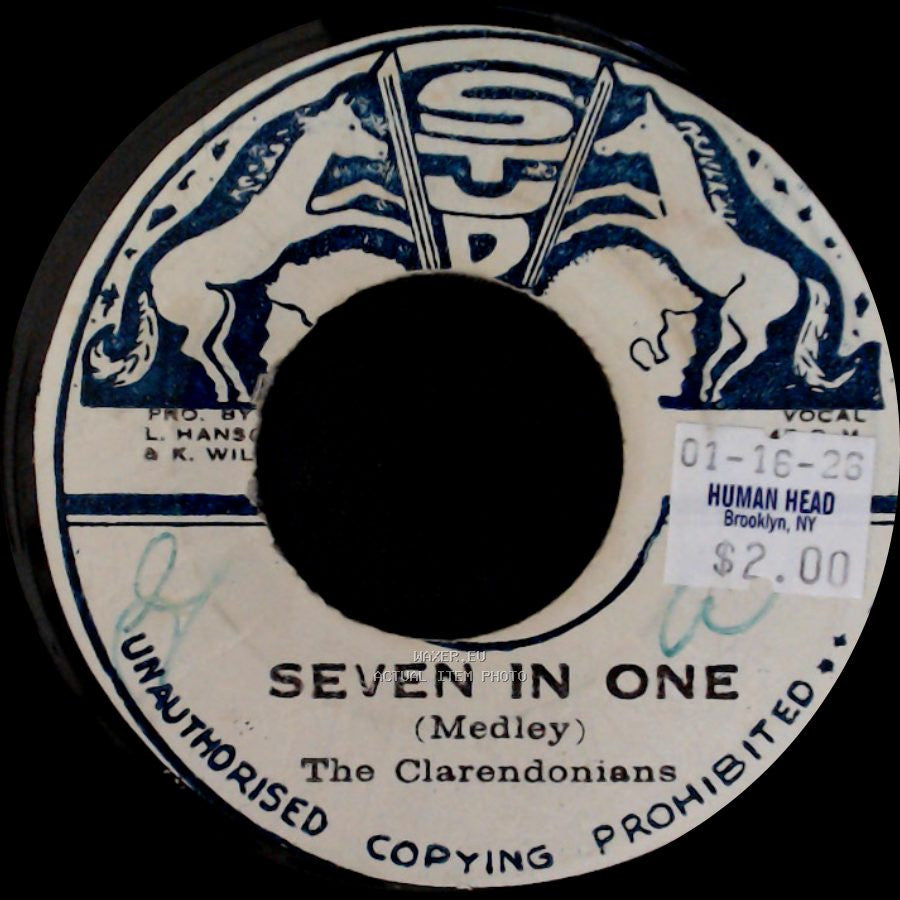 The Clarendonians - Continued / Seven In One (Medley) side B