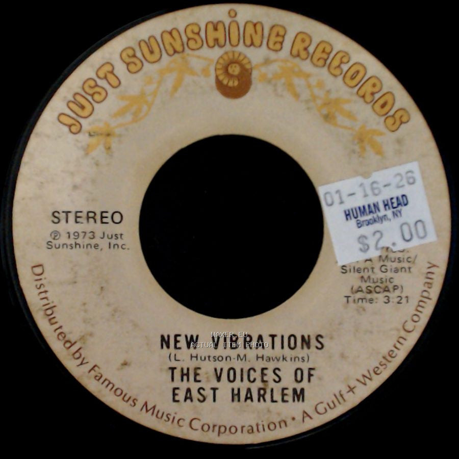 The Voices Of East Harlem - Giving Love / New Vibrations side B
