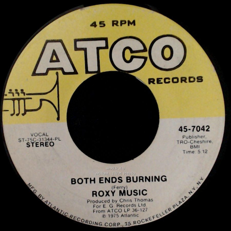 Roxy Music - Both Ends Burning / Love Is The Drug side A