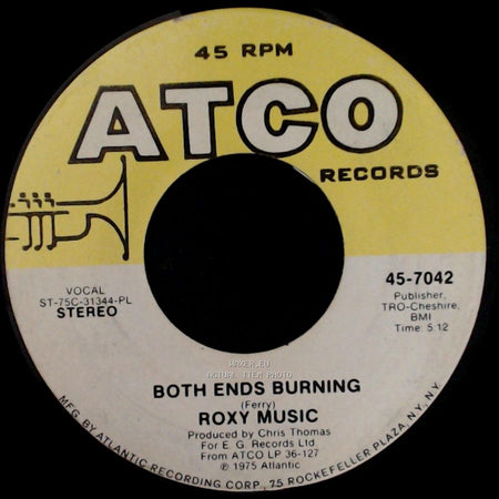 Roxy Music - Both Ends Burning / Love Is The Drug side A